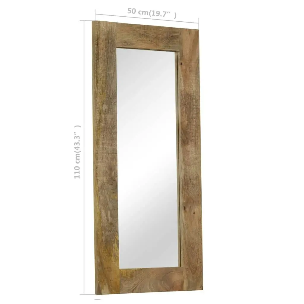 Mirror Solid Mango Wood 50x110 cm 246303