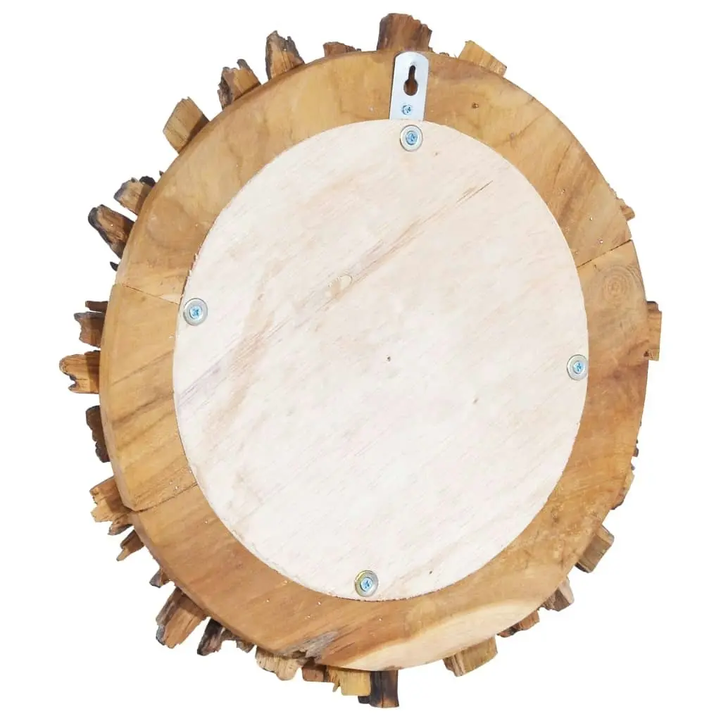 Wall Mirror 60 cm Teak Round 288804