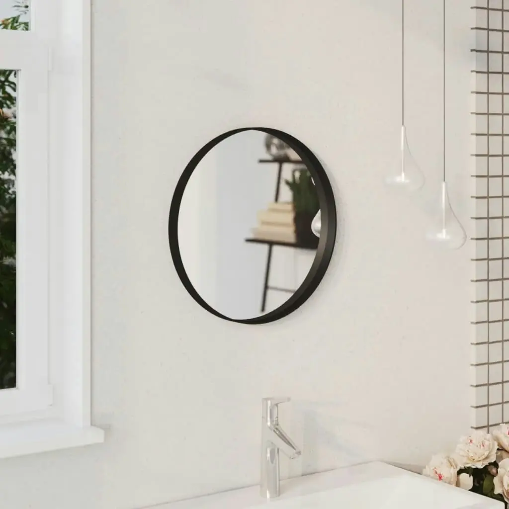 Wall Mirror Black 40 cm 322293