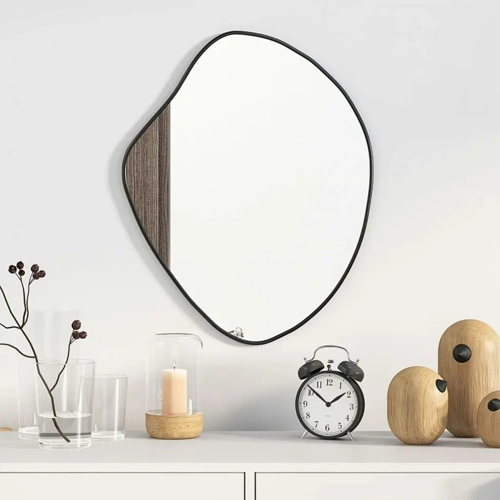 Wall Mirror Black 50x40 cm 348252