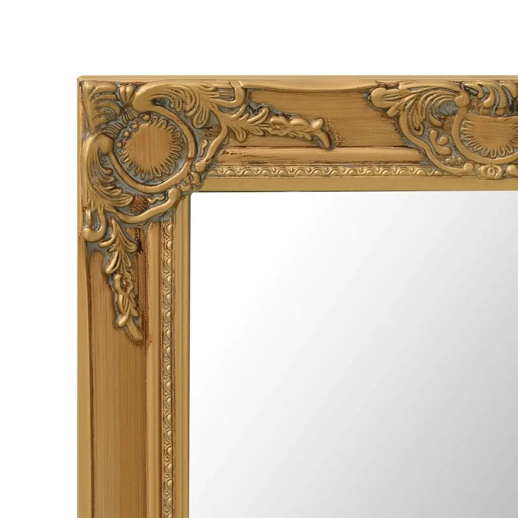 Wall Mirror Baroque Style 60x40 cm Gold 320329