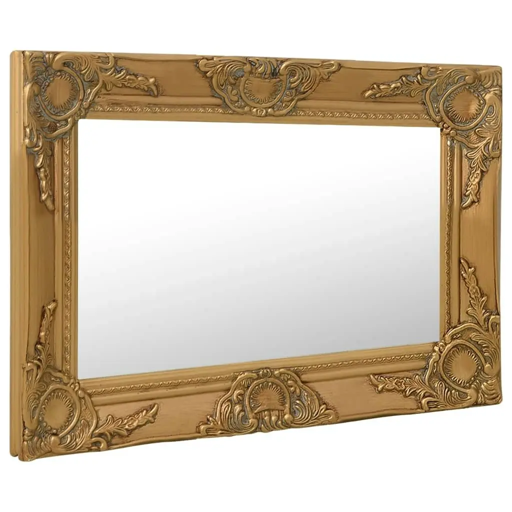 Wall Mirror Baroque Style 60x40 cm Gold 320329