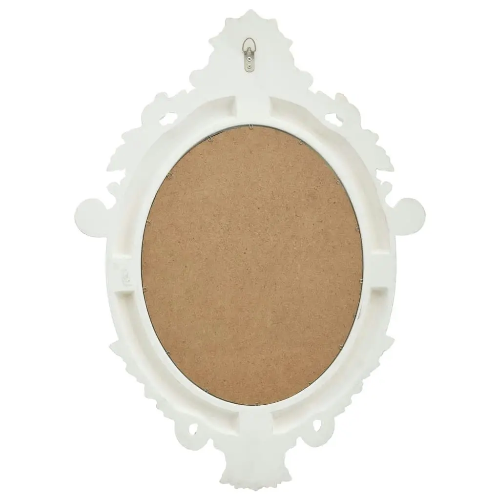 Wall Mirror Castle Style 56x76 cm White 320356