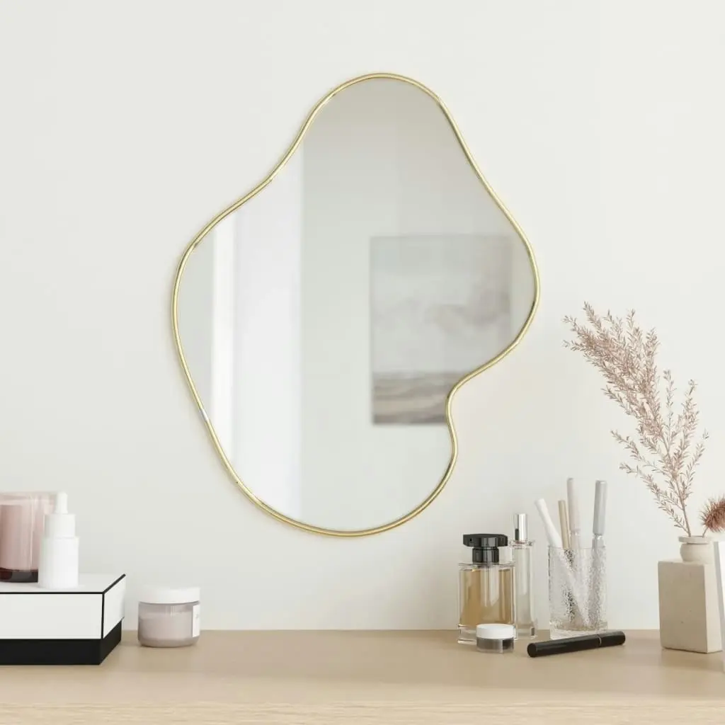 Wall Mirror Gold 50x40 cm 348271