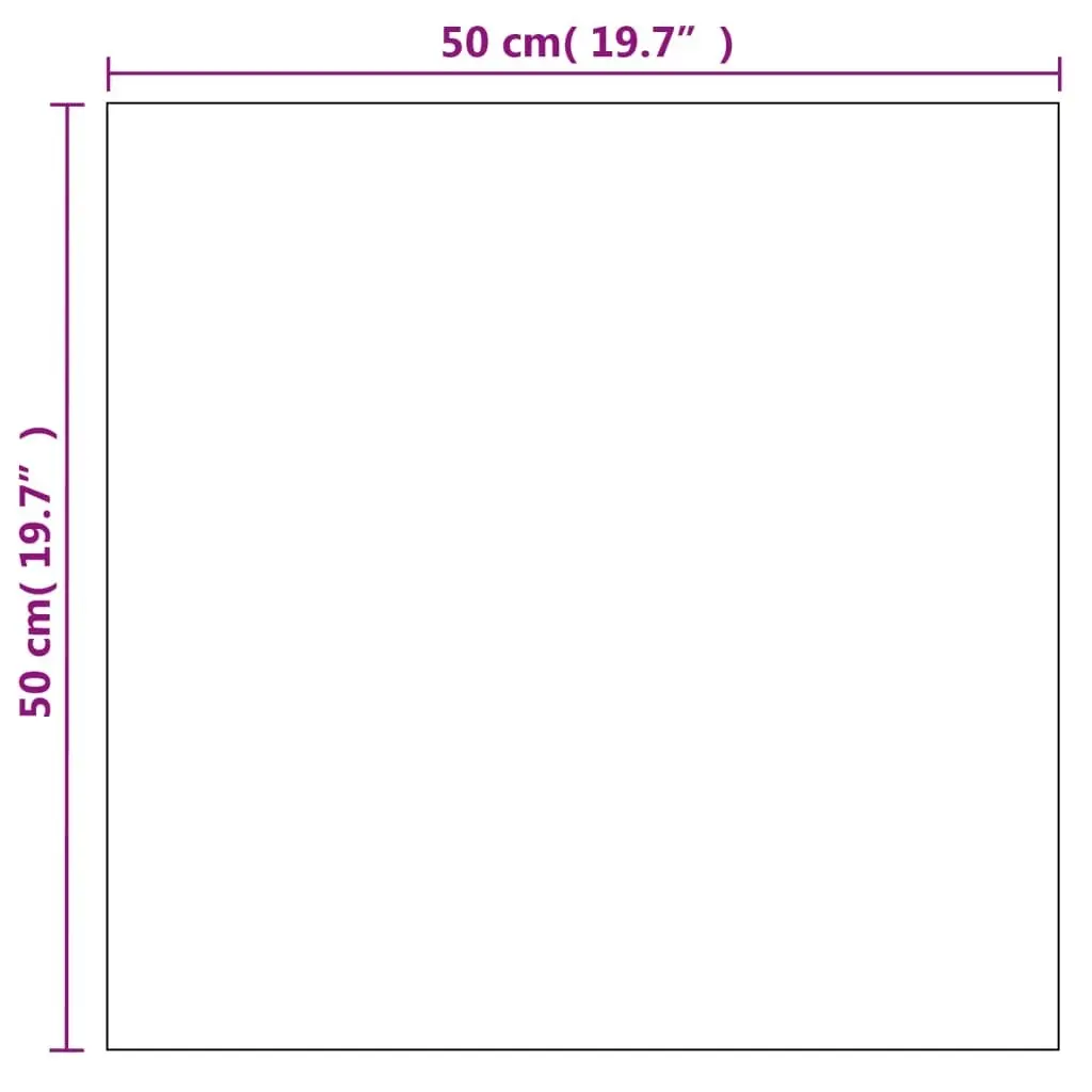 Wall Mirror 50x50 cm Square Glass 245698