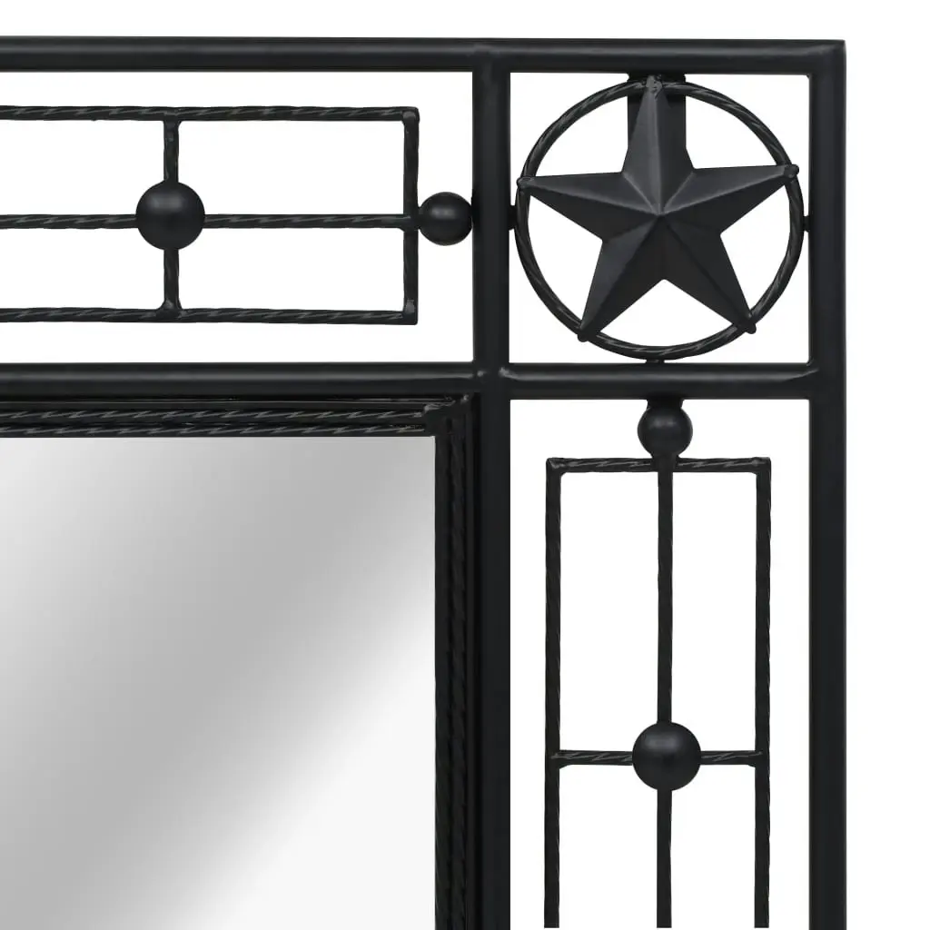 Wall Mirror Rectangular 50x80 cm Black 245925