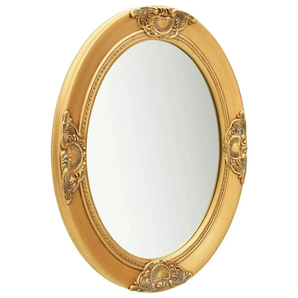 Wall Mirror Baroque Style 50x60 cm Gold 320349