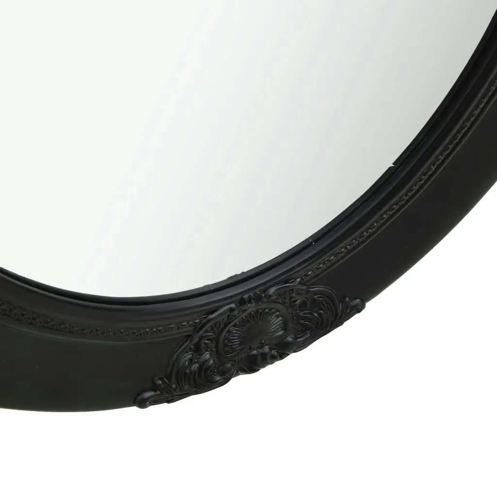 Wall Mirror Baroque Style 50x70 cm Black 320355