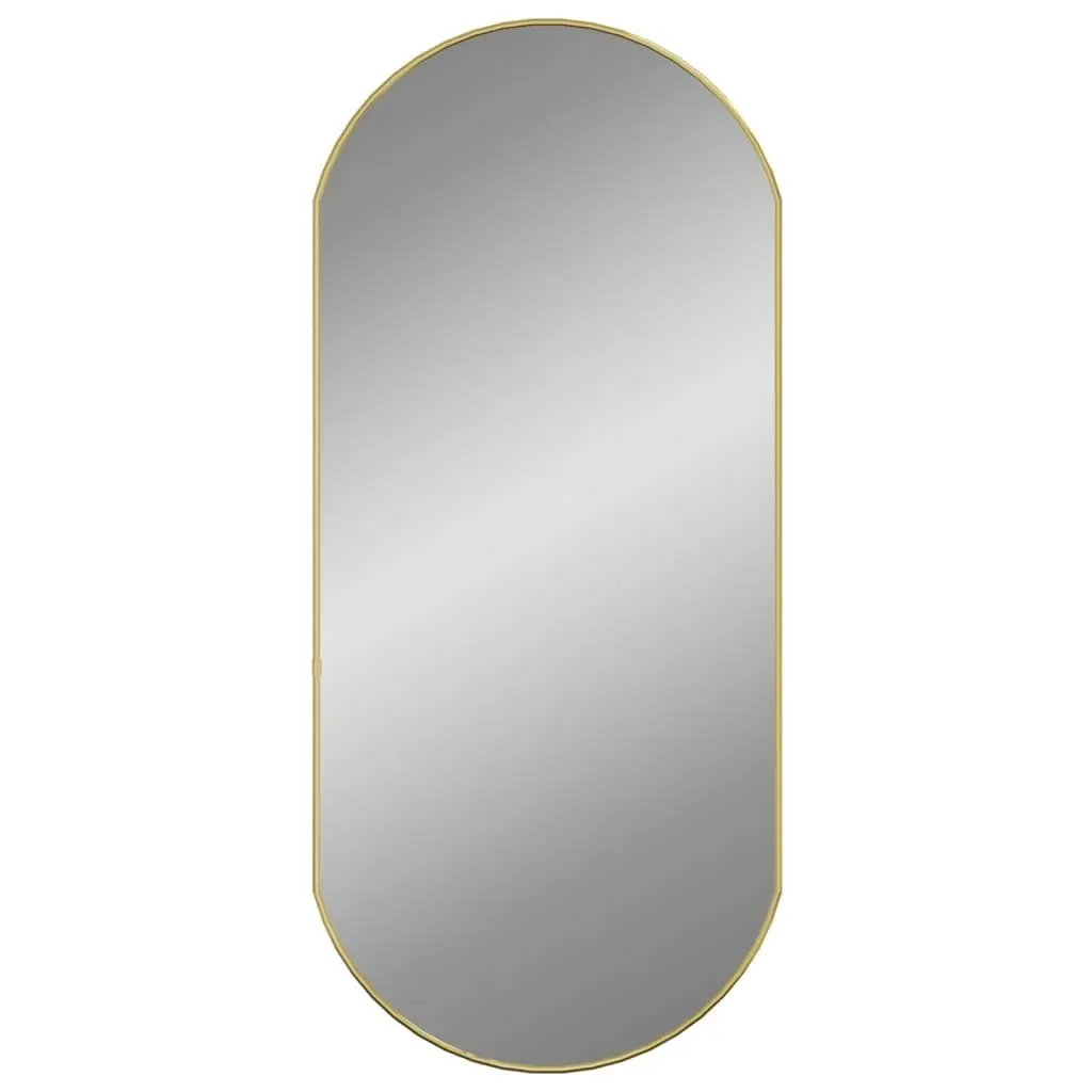 Wall Mirror Gold 90x40 cm Oval 348200