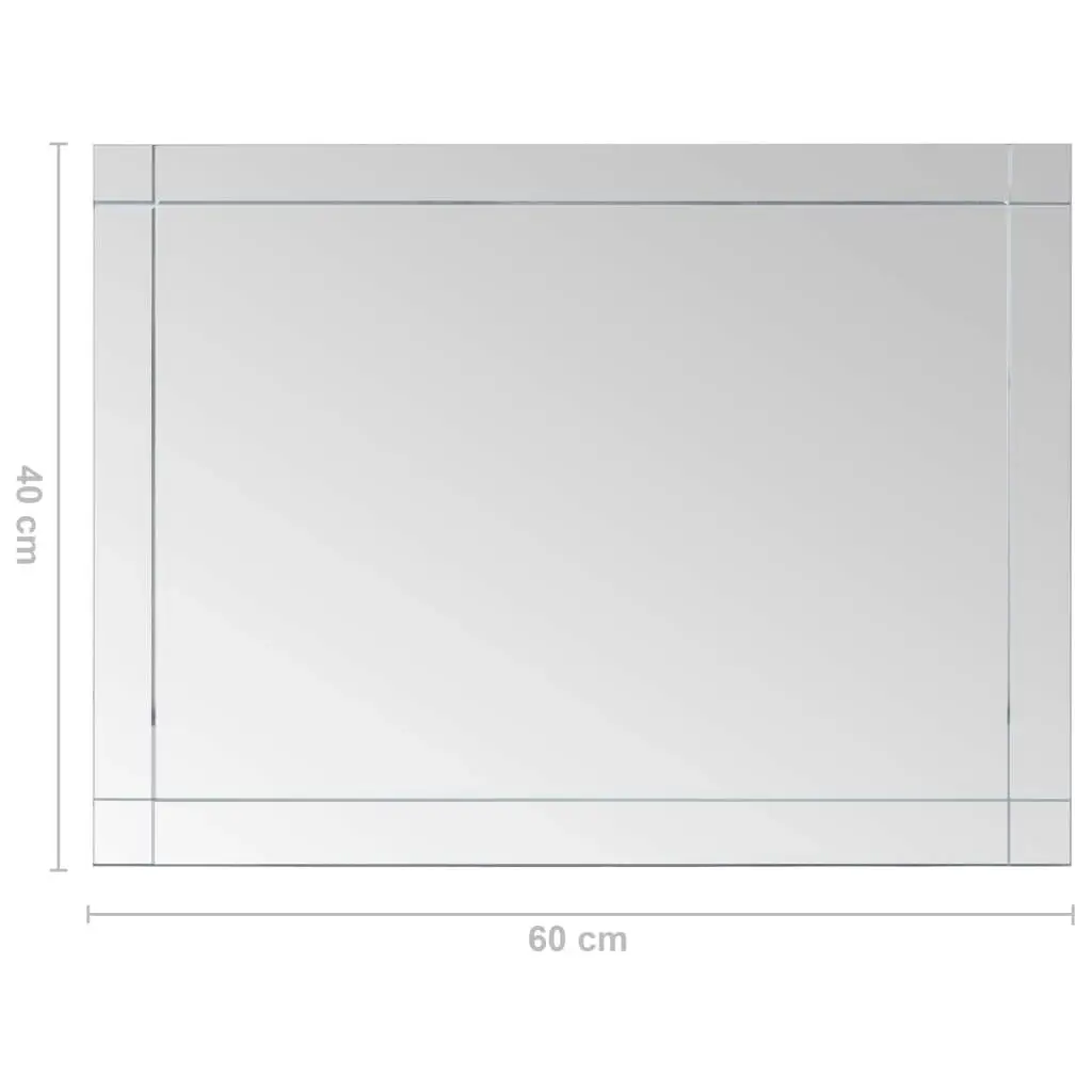 Wall Mirror 60x40 cm Glass 249531