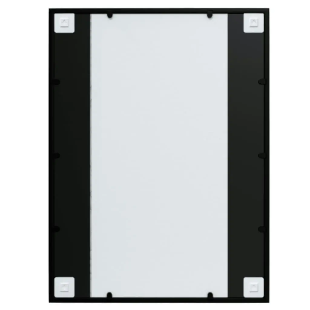 Wall Mirrors 2 pcs Black 80x60 cm Metal 3189032