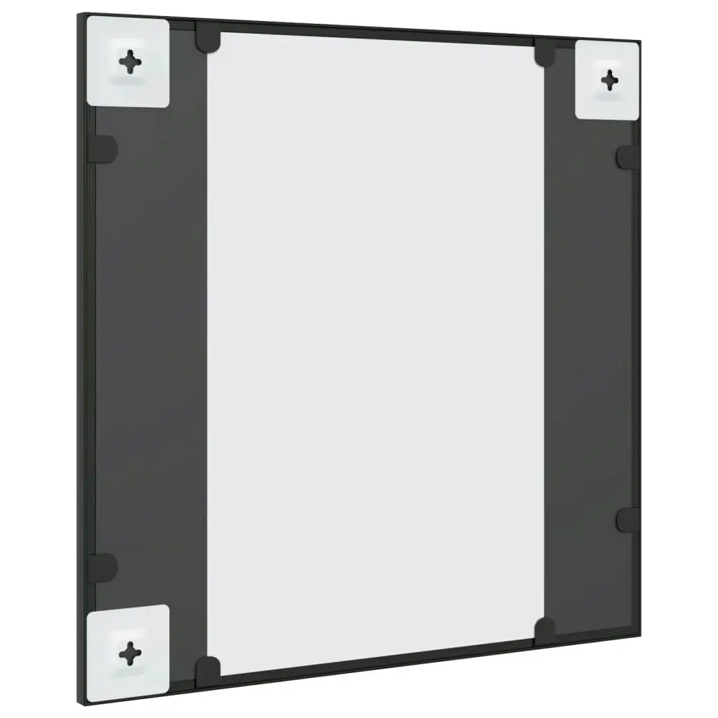 Wall Mirror Black 50x50 cm Square Iron 358634