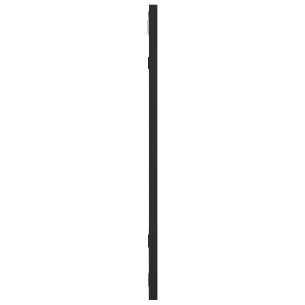 Wall Mirror Black 50x50 cm Square Iron 358634