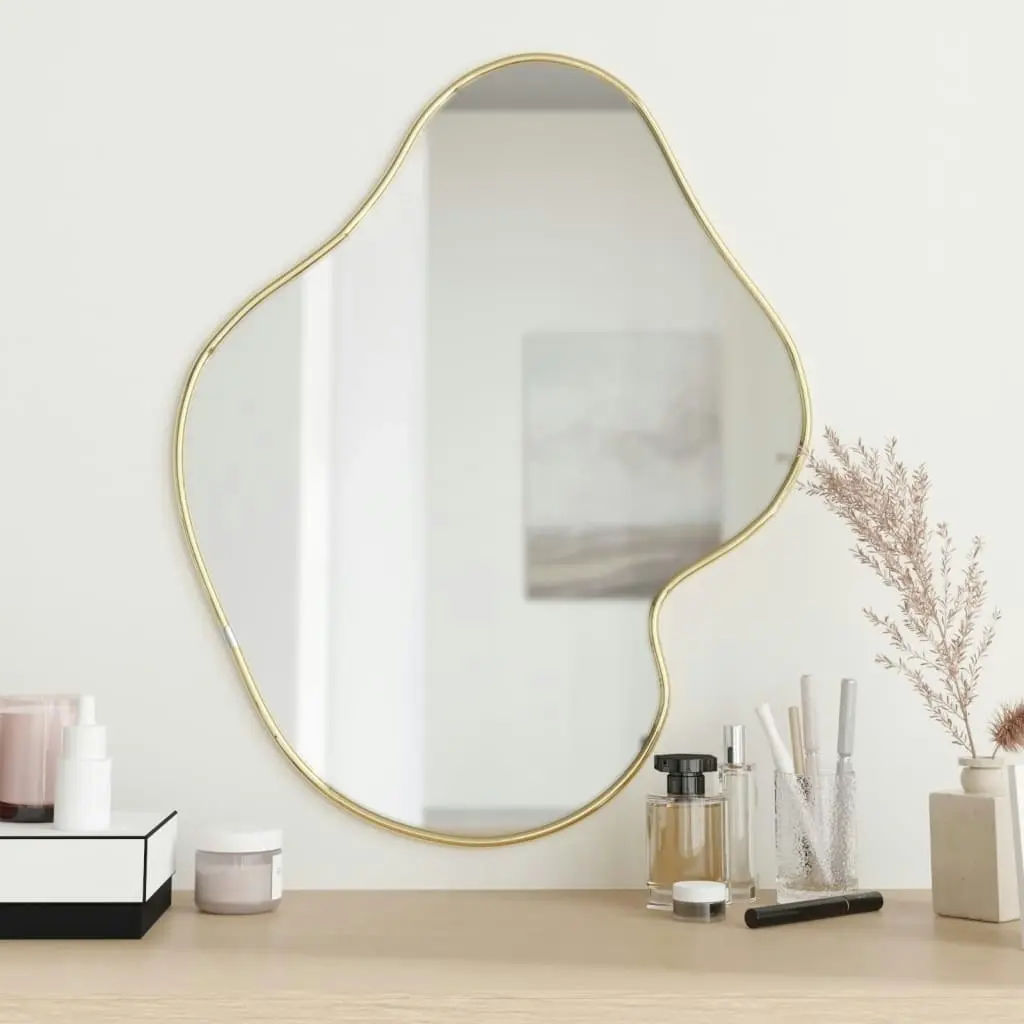 Wall Mirror Gold 60x50 cm 348272