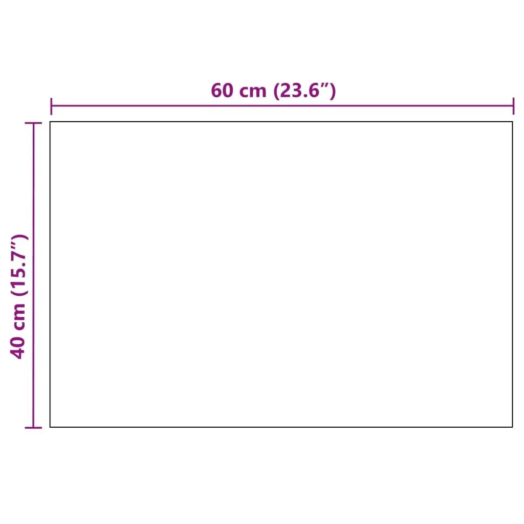 Wall Mirror 60x40 cm Rectangular Glass 245699