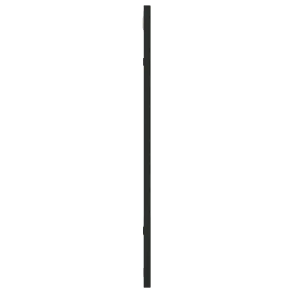 Wall Mirror Black 50x60 cm Rectangle Iron 358647