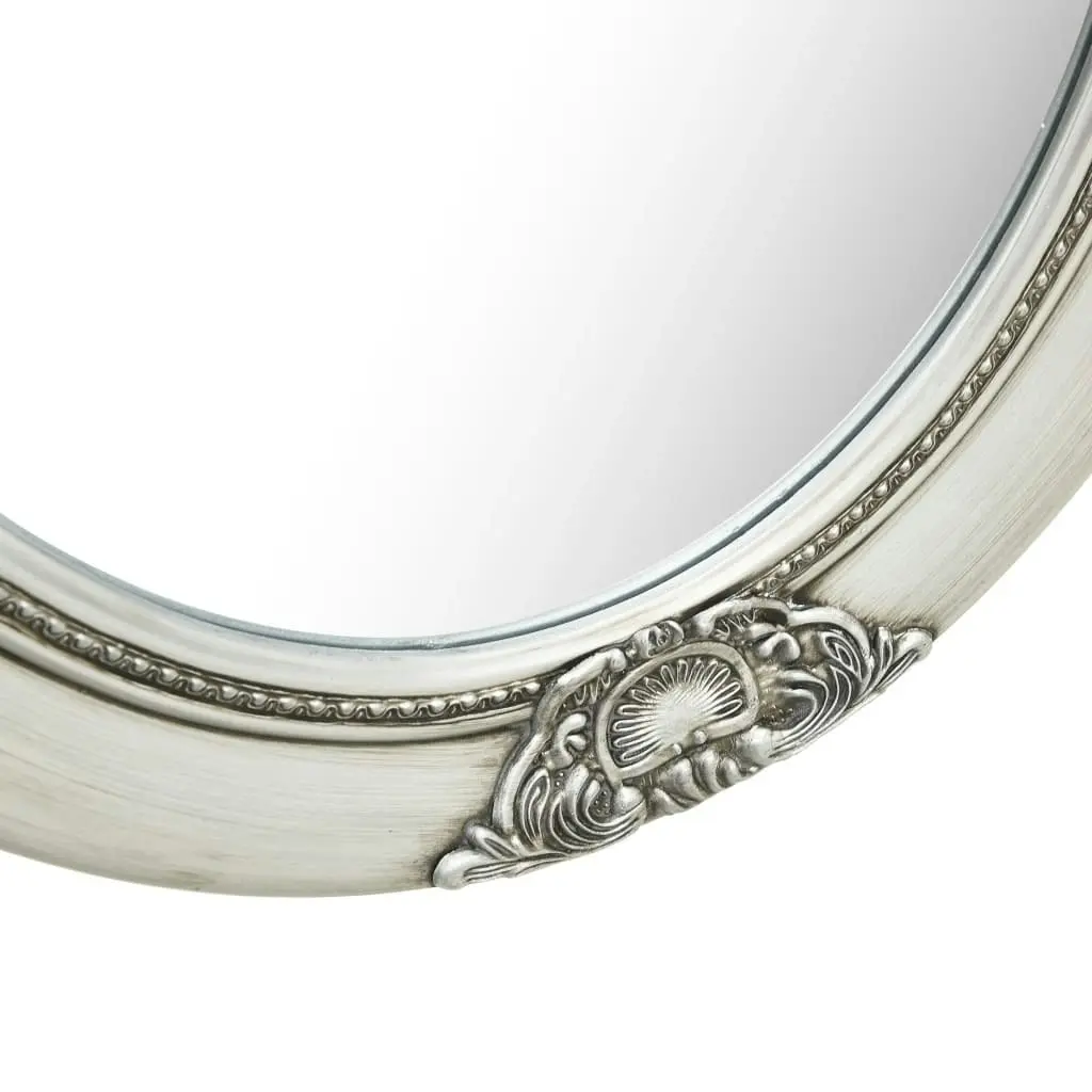 Wall Mirror Baroque Style 50x70 cm Silver 320354