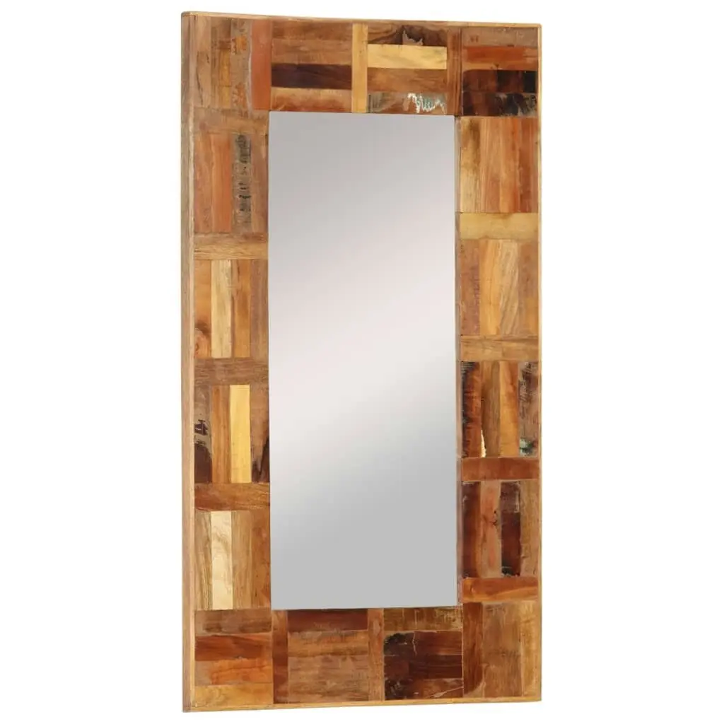 Wall Mirror Solid Wood Reclaimed 50x80 cm 337250