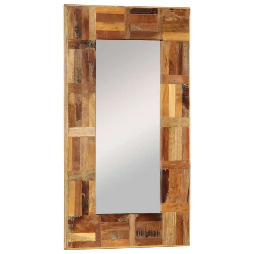 Wall Mirror Solid Wood Reclaimed 50x80 cm 337250