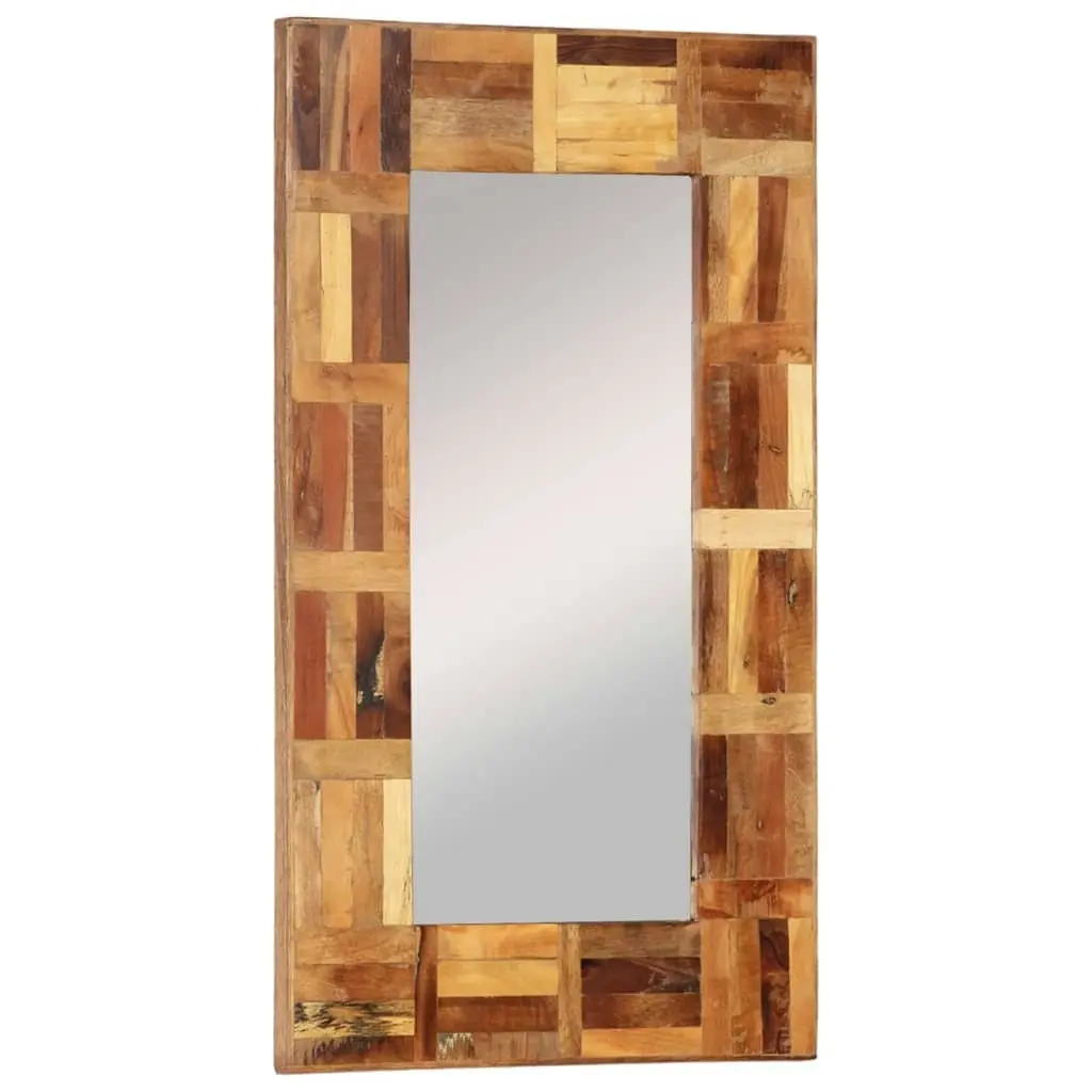 Wall Mirror Solid Wood Reclaimed 50x80 cm 337250