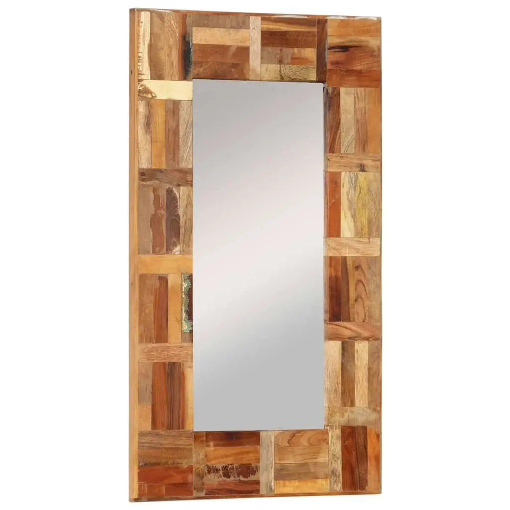 Wall Mirror Solid Wood Reclaimed 50x80 cm 337250