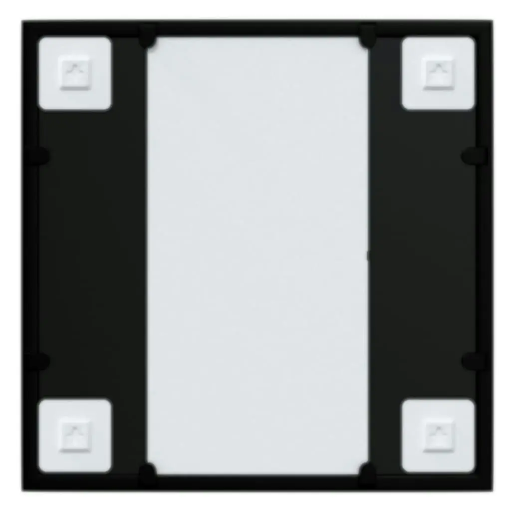 Wall Mirror Black 40x40 cm Metal 342204