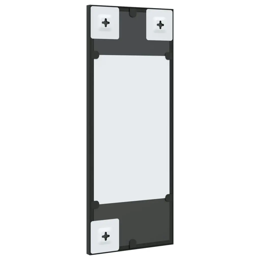 Wall Mirror Black 20x50 cm Rectangle Iron 358645