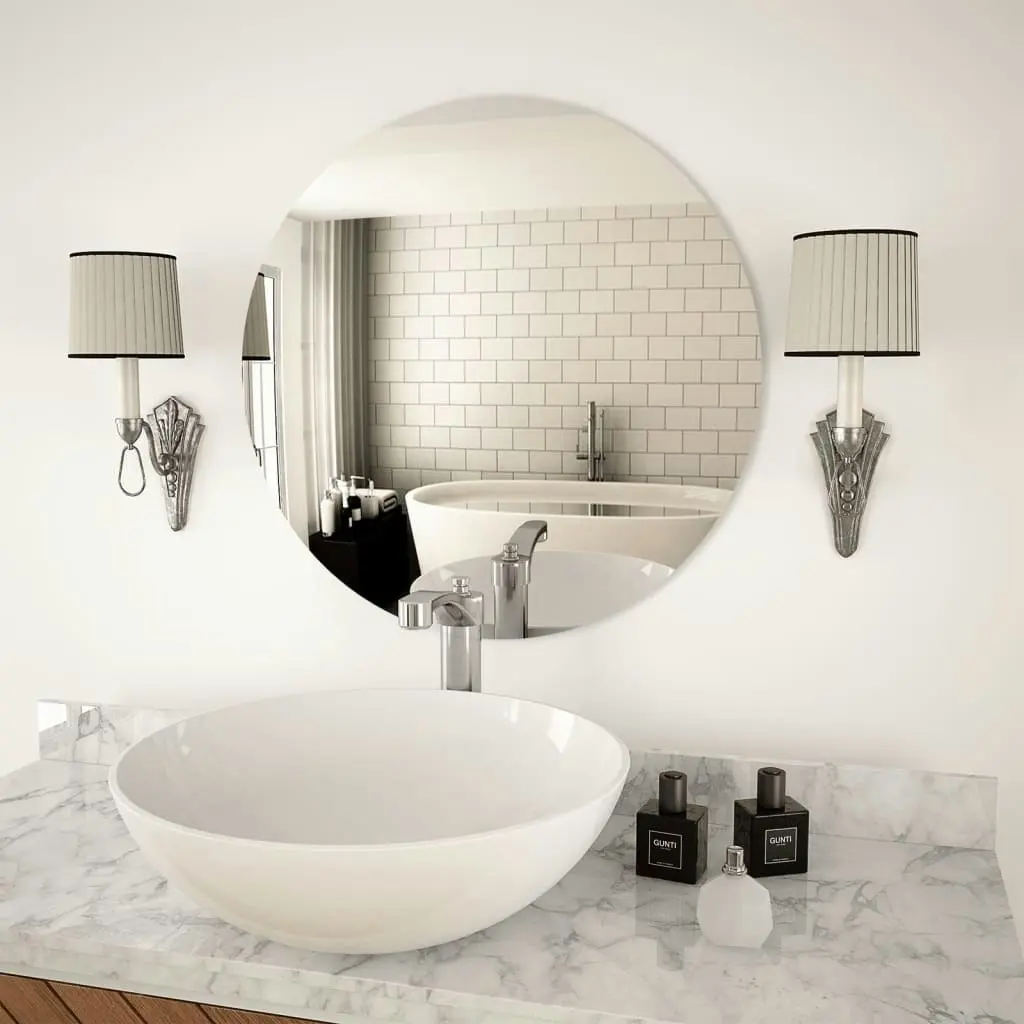 Wall Mirror 60 cm Round Glass 245704