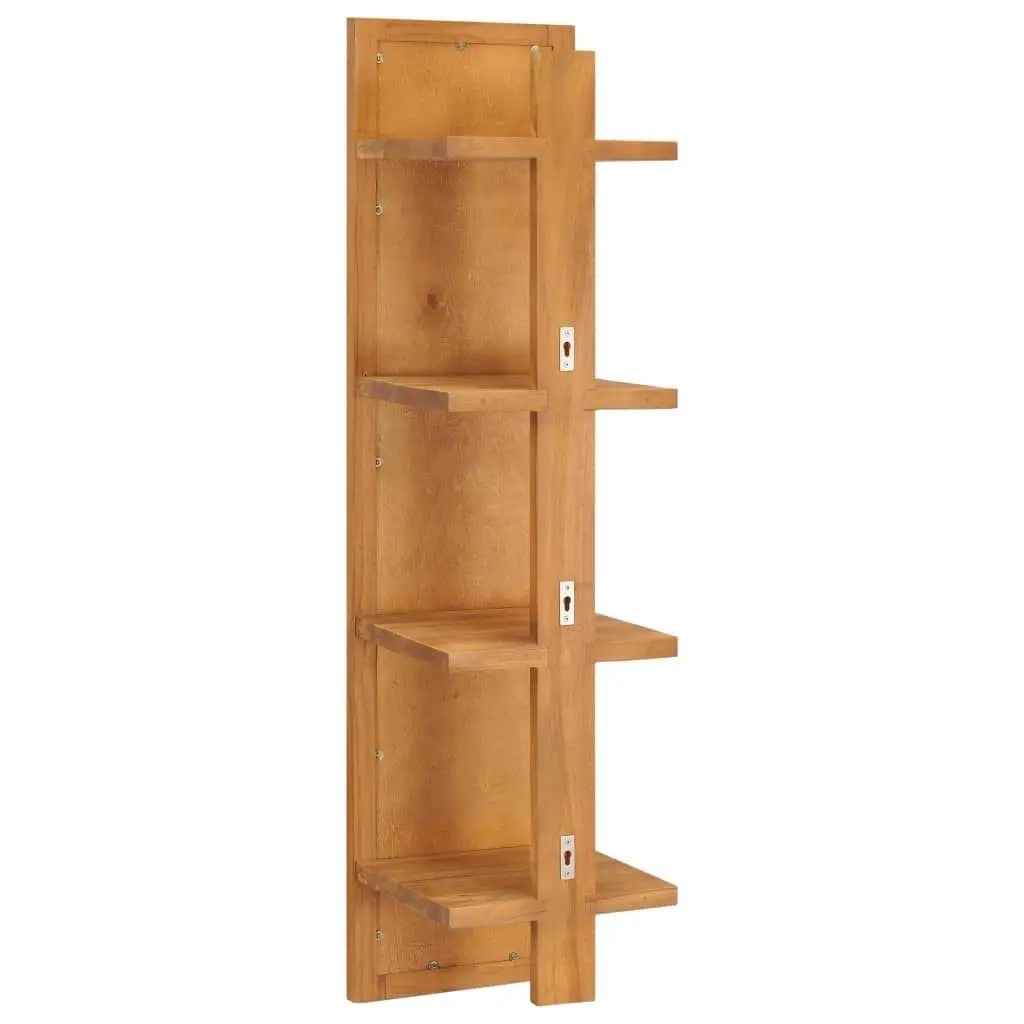 Wall Mirror with Shelves 30x30x120 cm Solid Teak Wood 289070