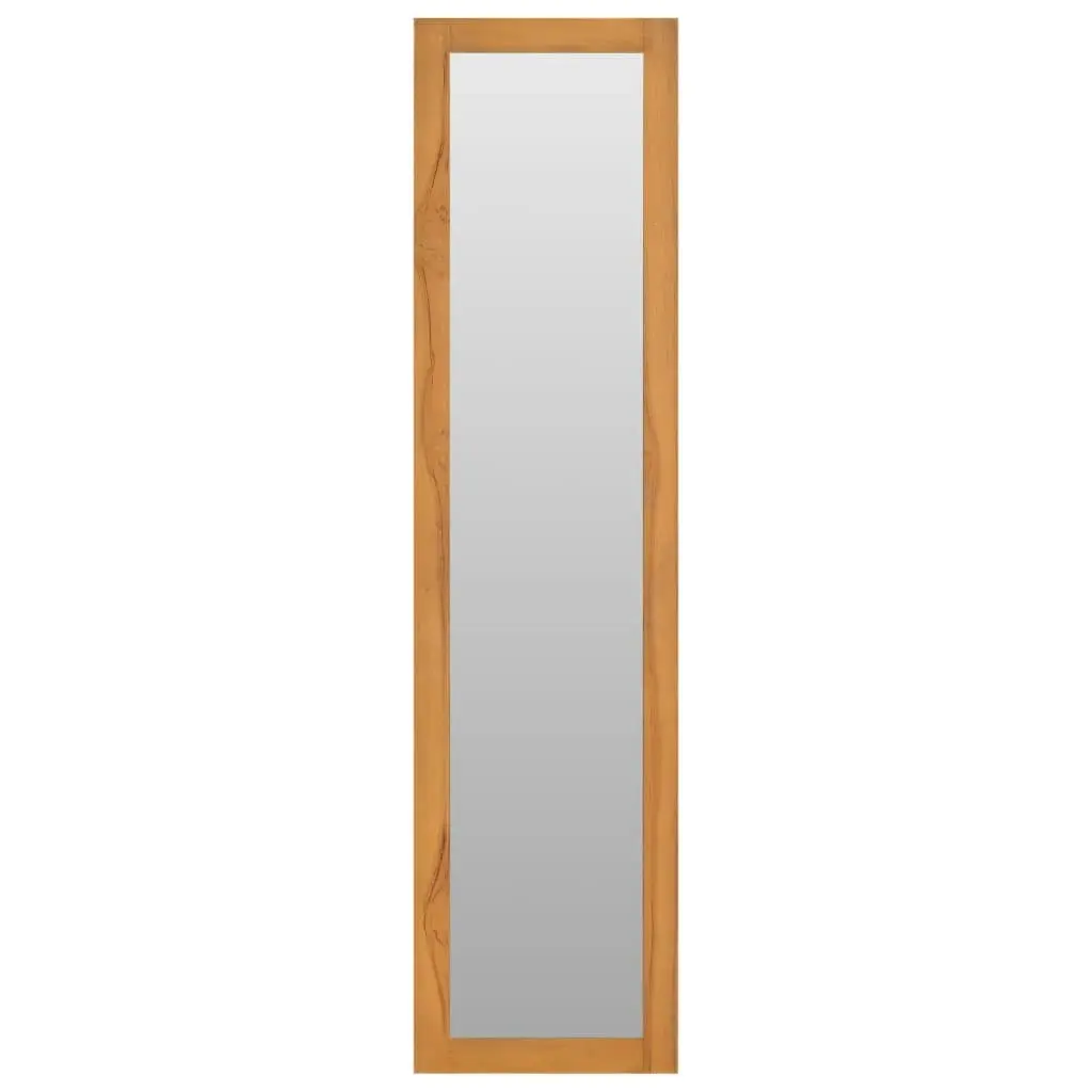 Wall Mirror with Shelves 30x30x120 cm Solid Teak Wood 289070