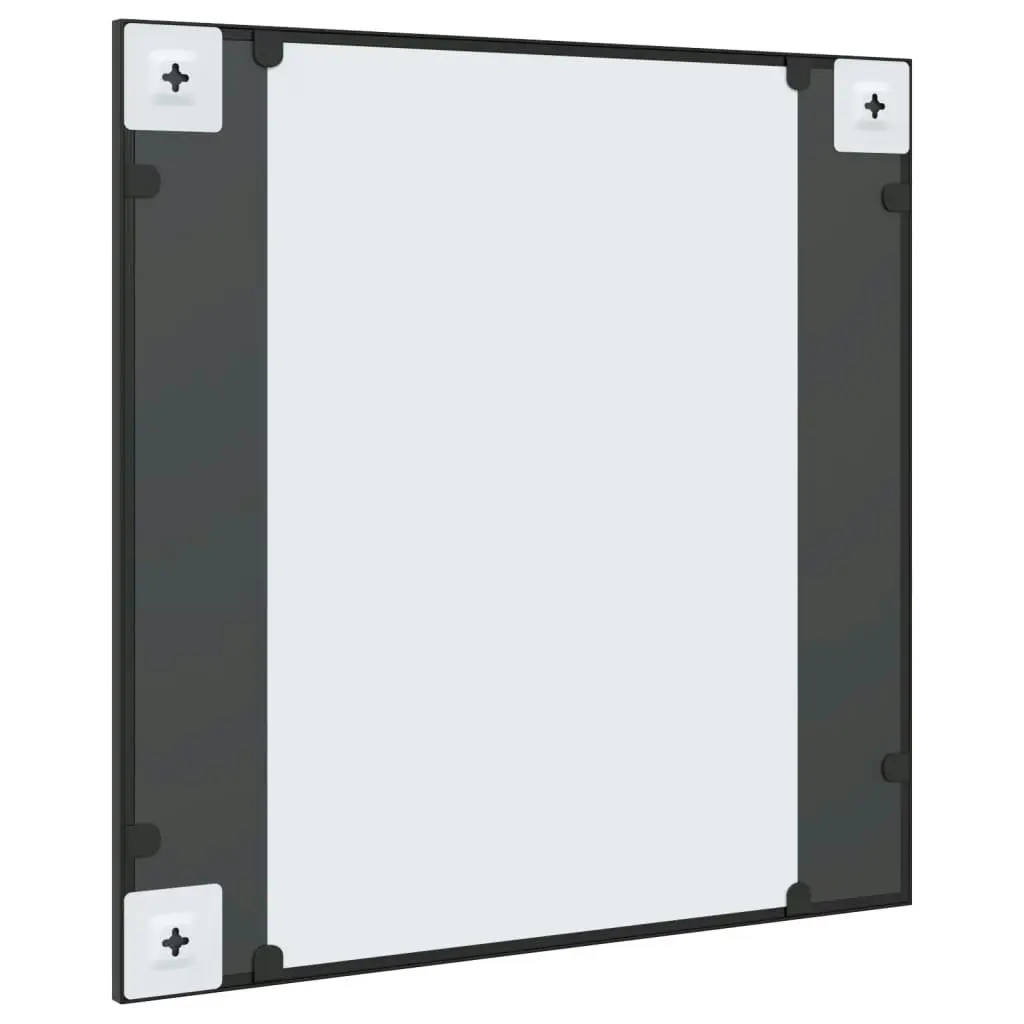 Wall Mirror Black 60x60 cm Square Iron 358635