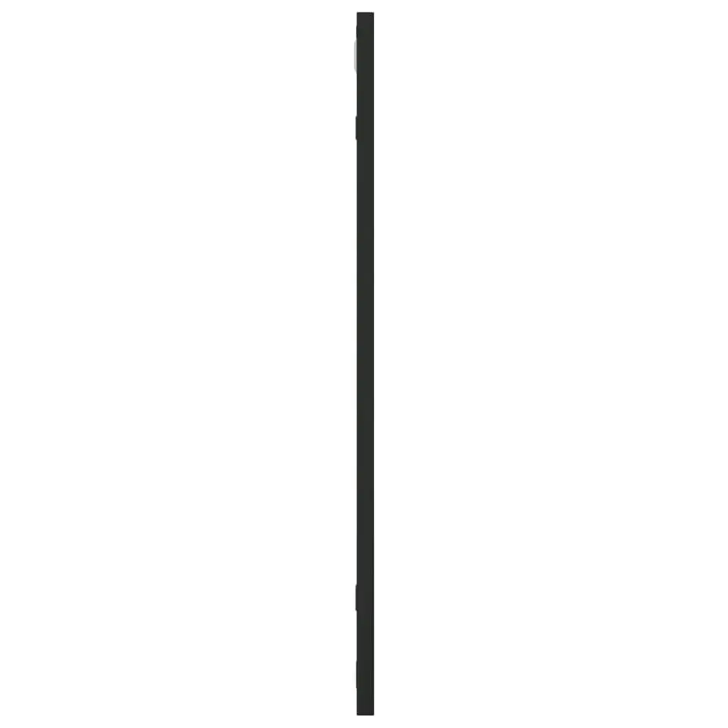 Wall Mirror Black 60x60 cm Square Iron 358635