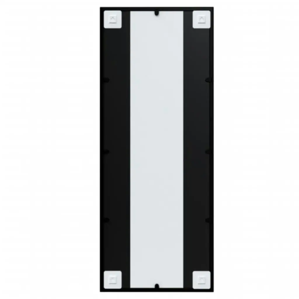 Wall Mirrors 2 pcs Black 100x40 cm Metal 3189034