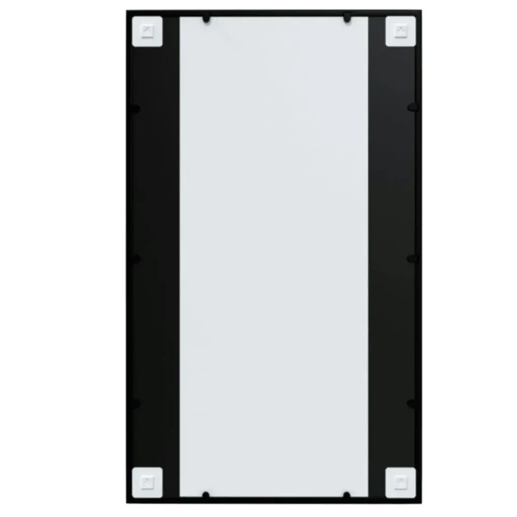 Wall Mirrors 2 pcs Black 100x60 cm Metal 3189035