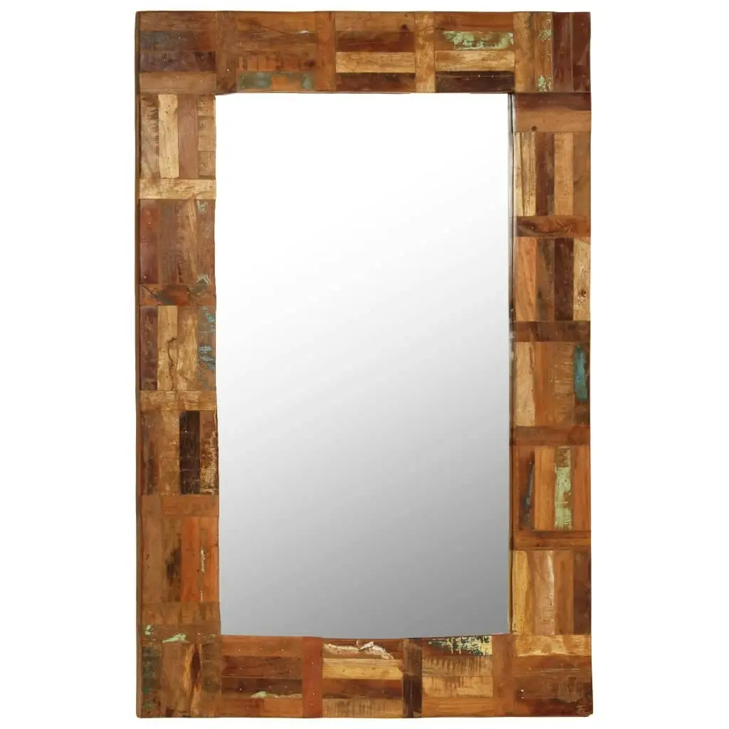 Wall Mirror Solid Reclaimed Wood 60x90 cm 246418