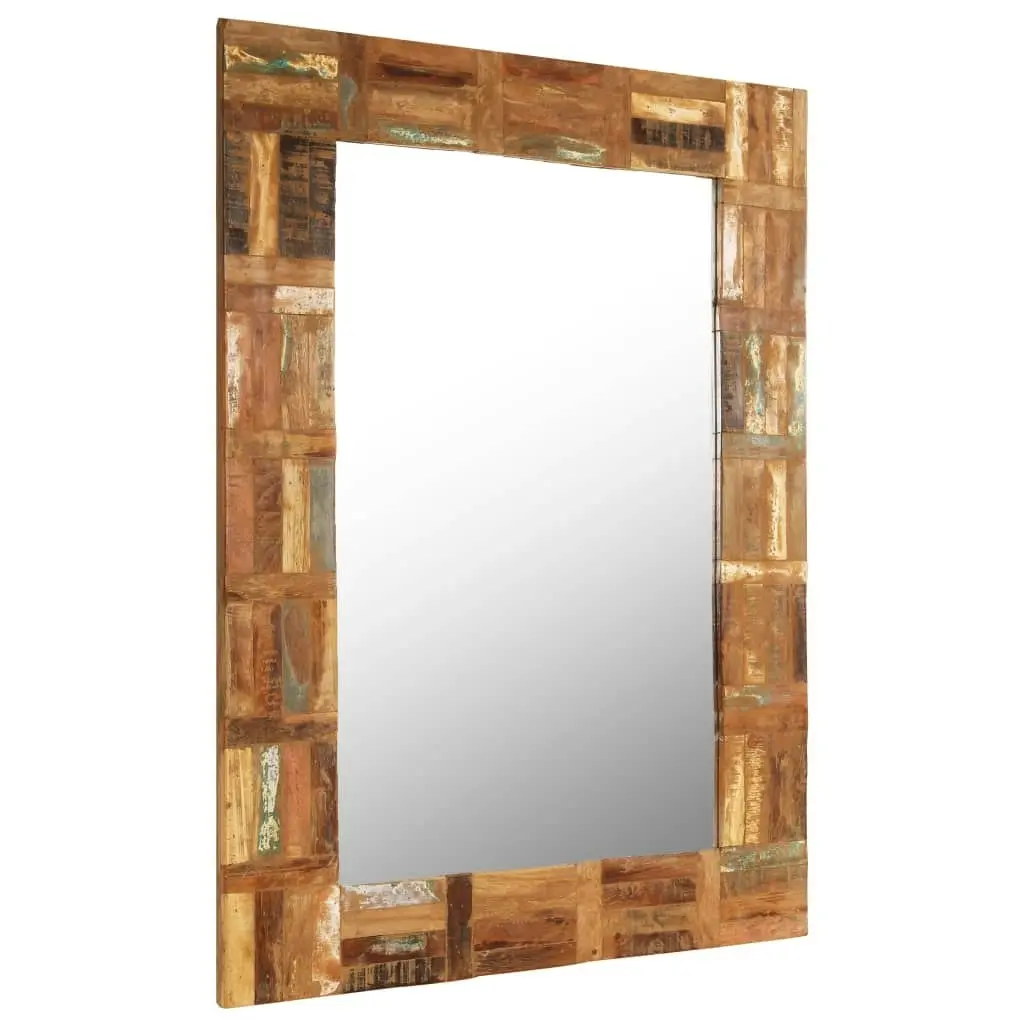 Wall Mirror Solid Reclaimed Wood 60x90 cm 246418