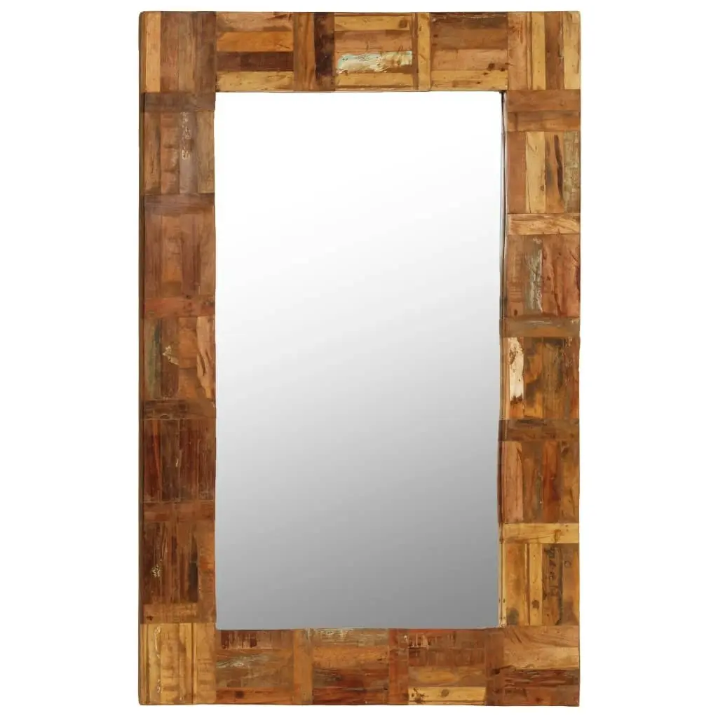 Wall Mirror Solid Reclaimed Wood 60x90 cm 246418