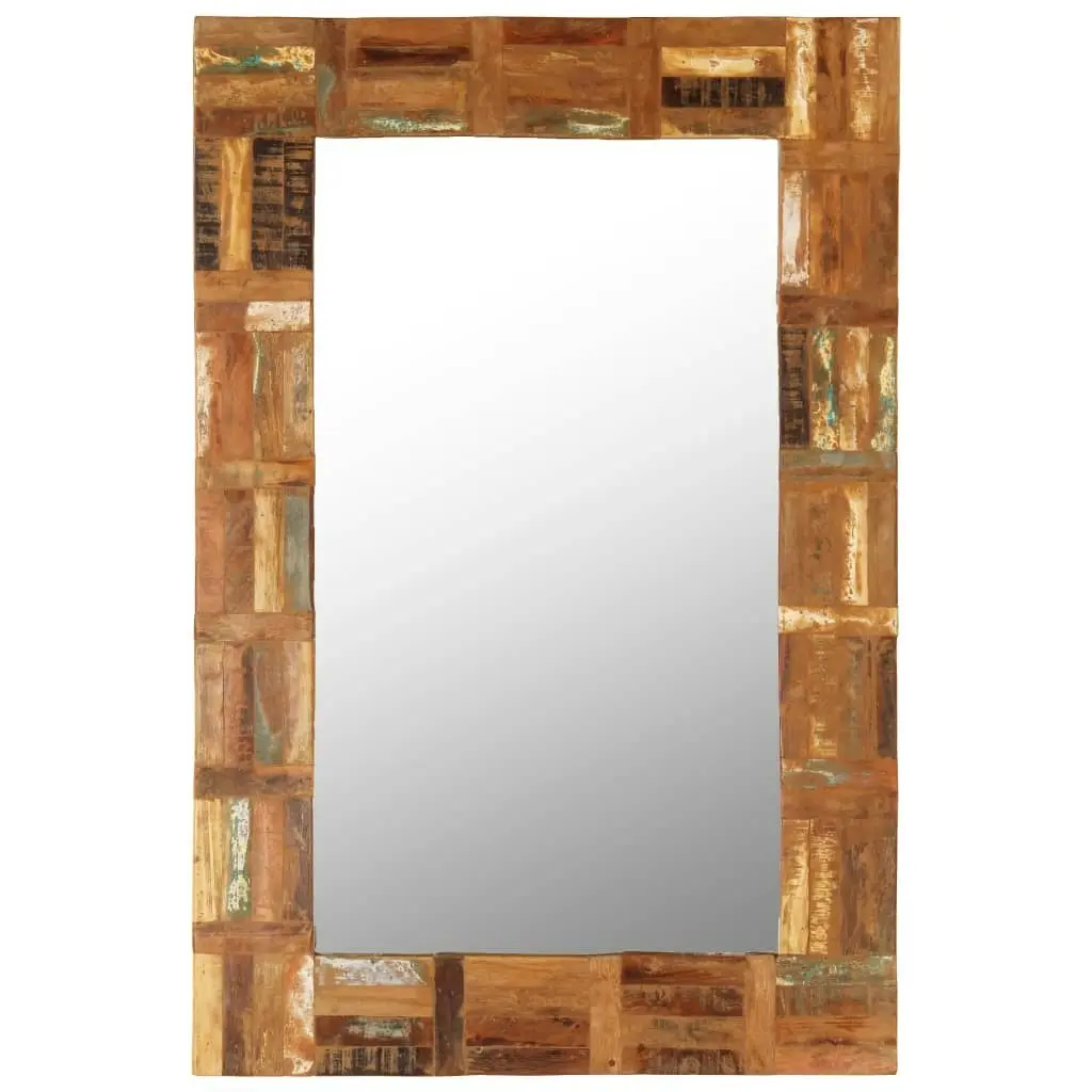 Wall Mirror Solid Reclaimed Wood 60x90 cm 246418