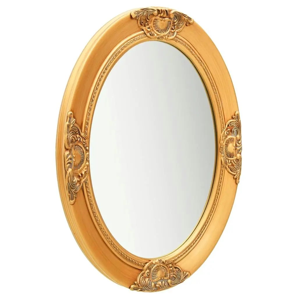 Wall Mirror Baroque Style 50x70 cm Gold 320353