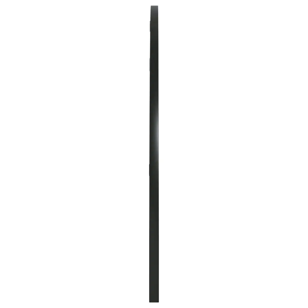 Wall Mirror Black 100x50 cm Arch Iron 358652