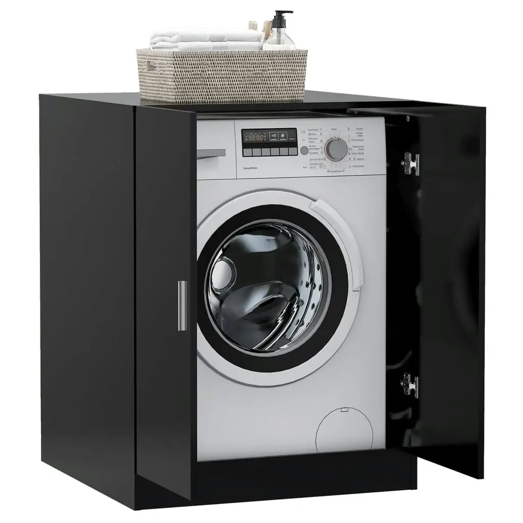 Washing Machine Cabinet Black 71x71.5x91.5 cm 808396