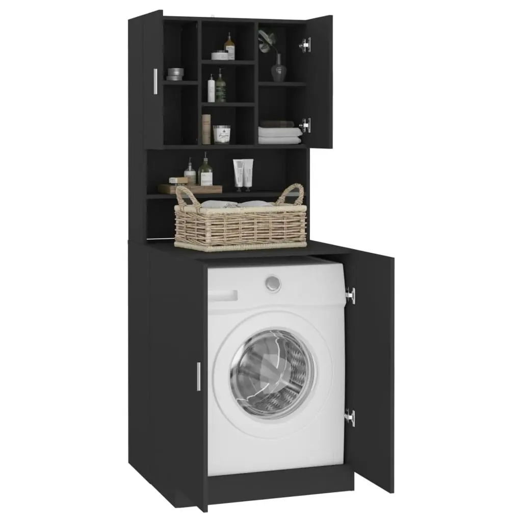 Washing Machine Cabinet Black 3082009