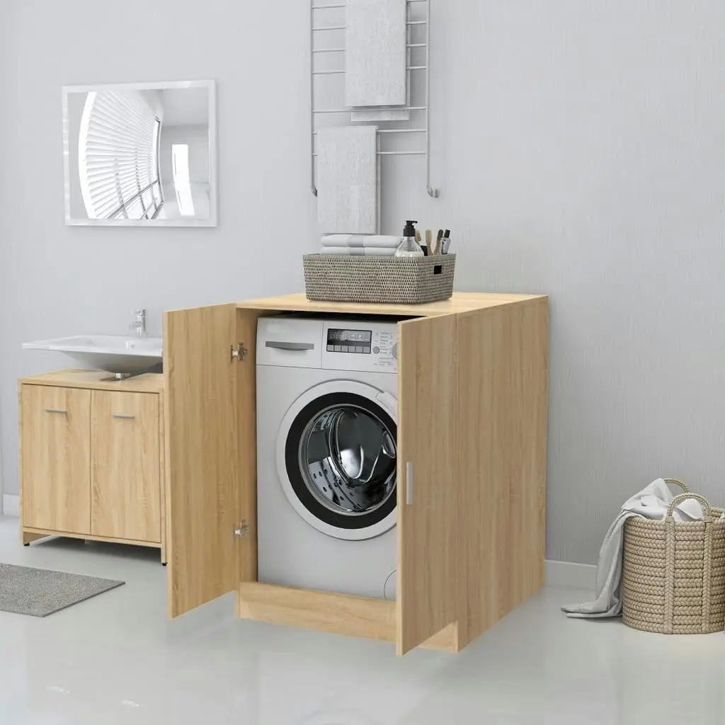 Washing Machine Cabinet Sonoma Oak 71x71.5x91.5 cm 808398