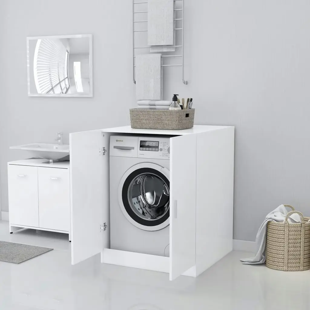 Washing Machine Cabinet White 71x71.5x91.5 cm 808395