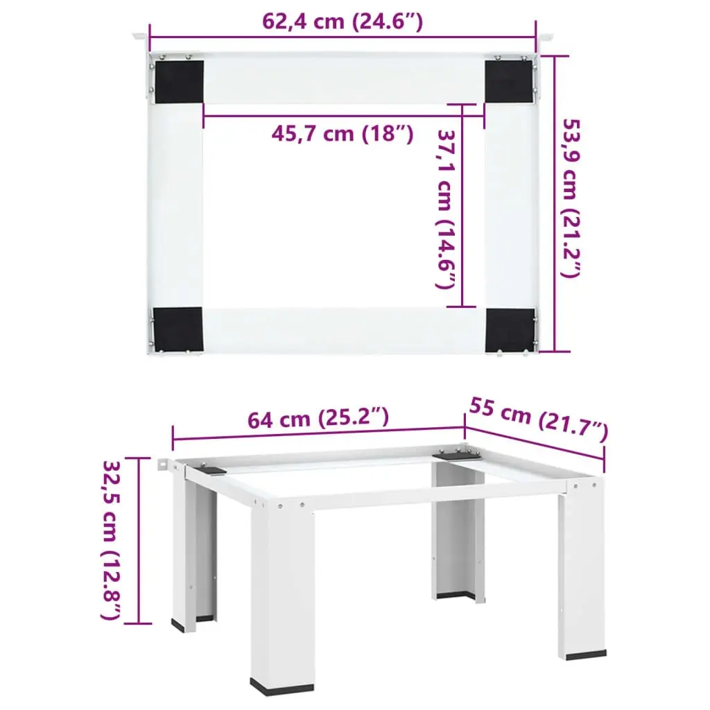 Washing Machine Pedestal White 50447