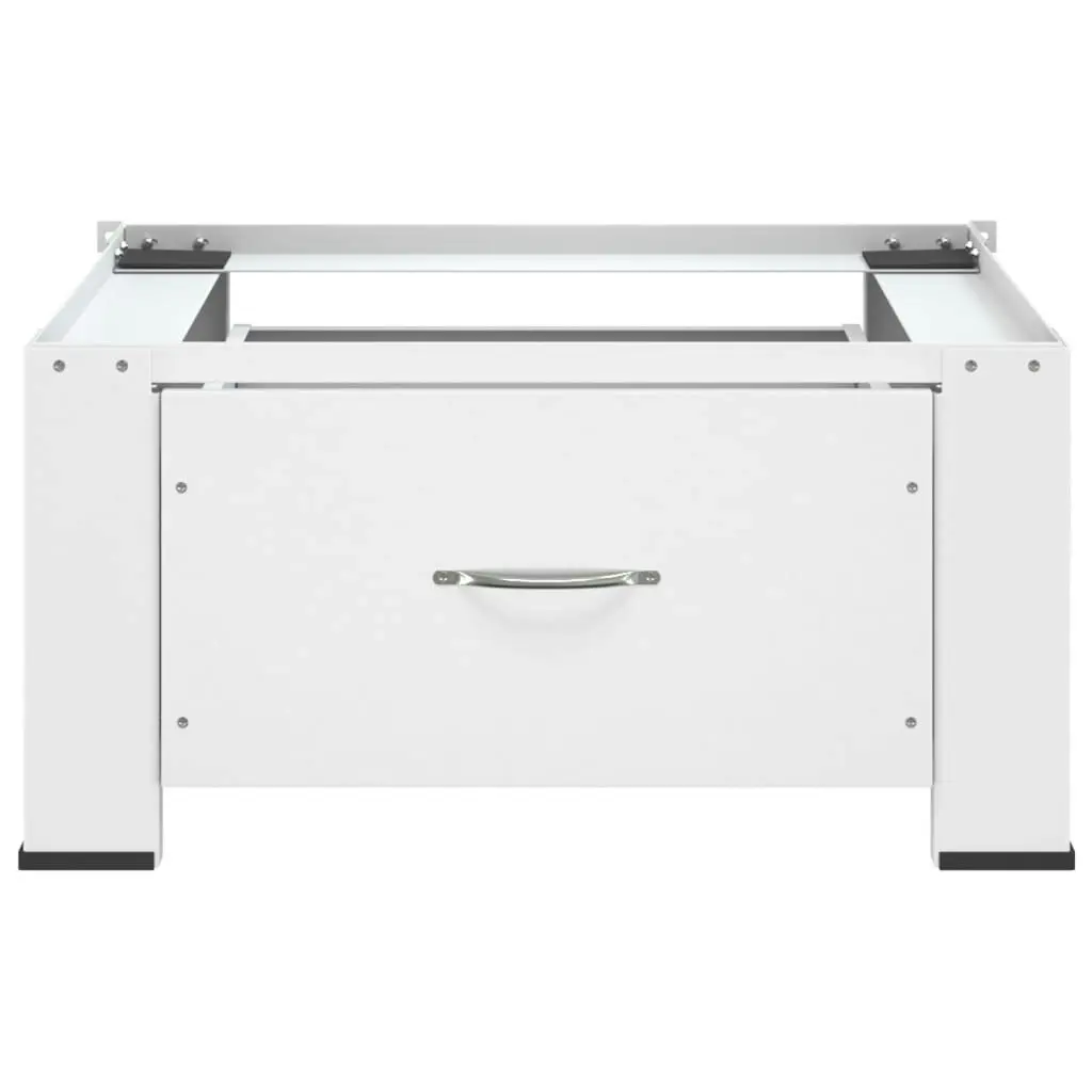 Washing Machine Pedestal with Drawer White 50448