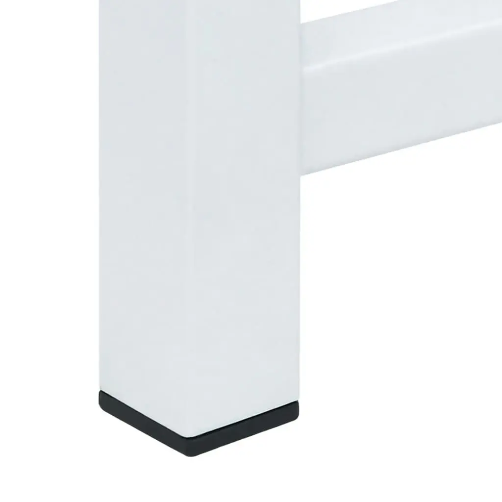 Washing Machine Pedestal with Pull-Out Shelf White 50449