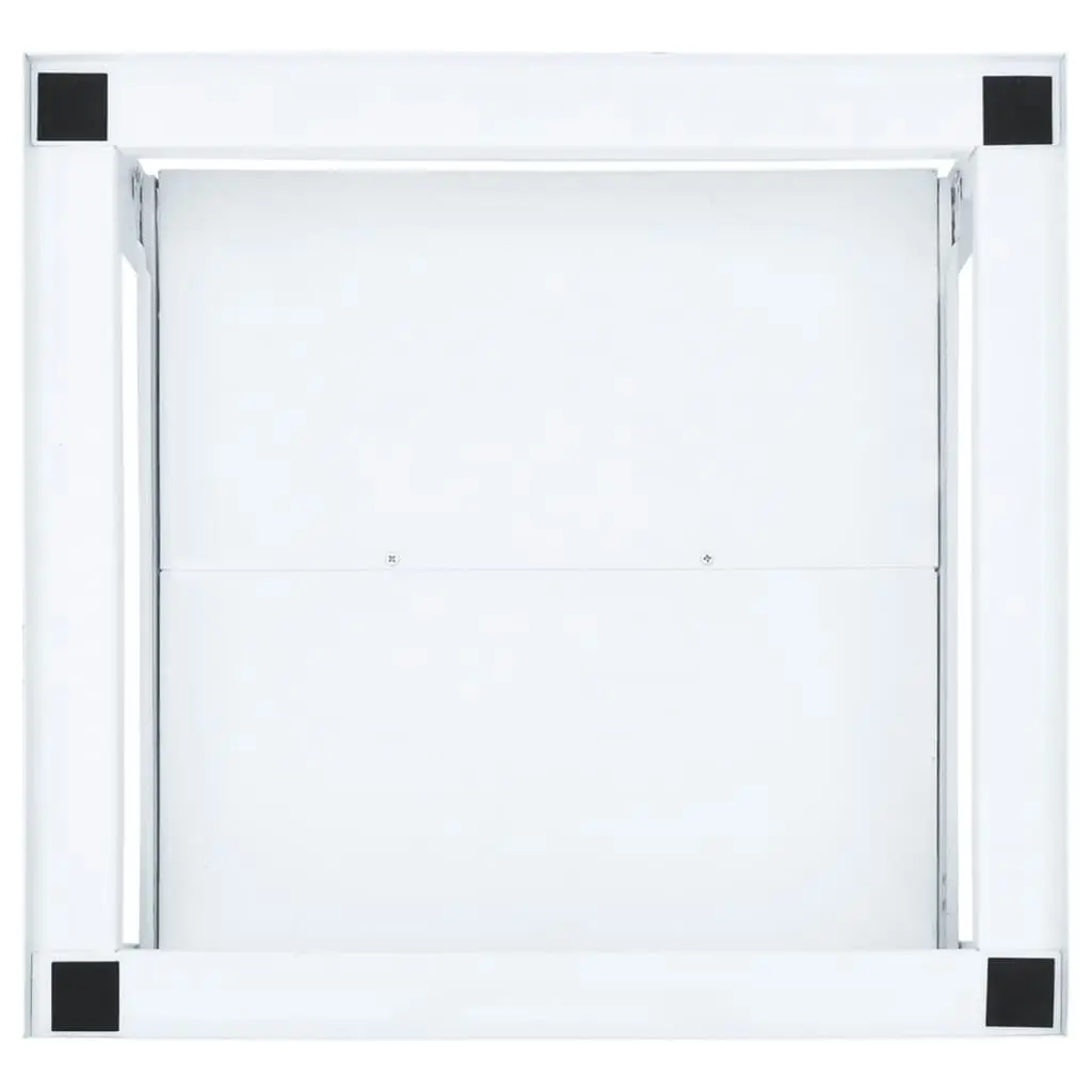 Washing Machine Pedestal with Pull-Out Shelf White 50449