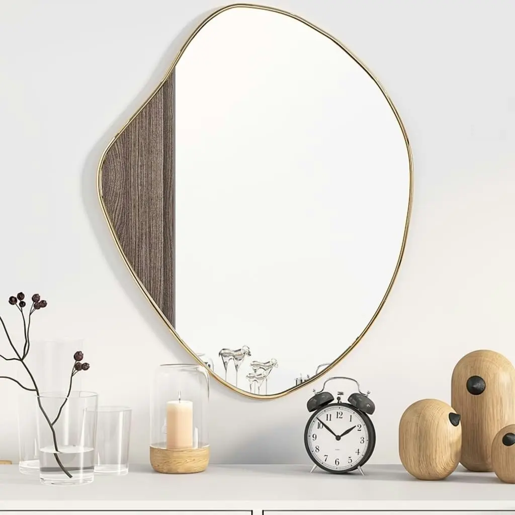 Wall Mirror Gold 60x50 cm 348251