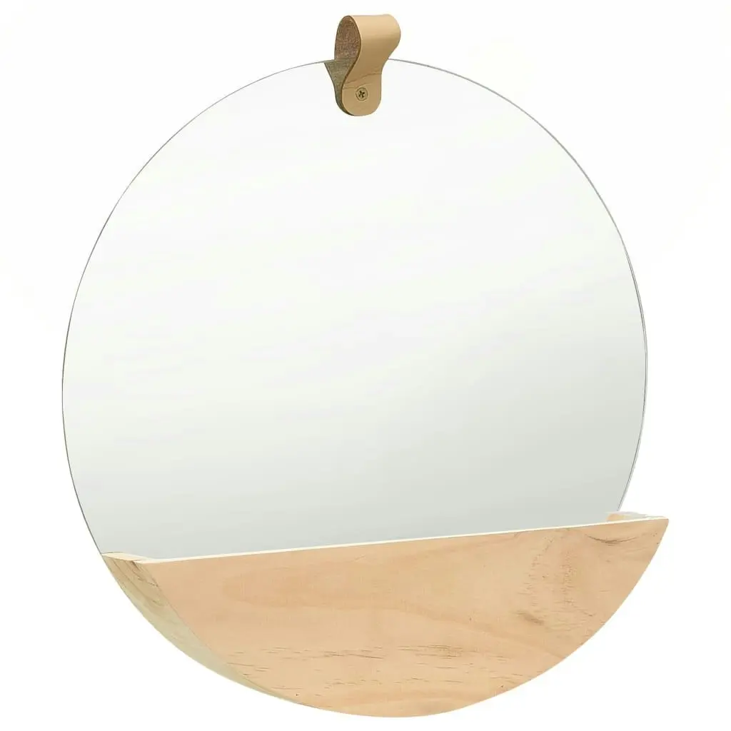 Wall Mirror Solid Pinewood 35 cm 322801